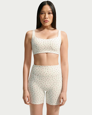 NIKE公式】NikeSKIMS Matte ウィメンズ プリント スクープネック ブラ